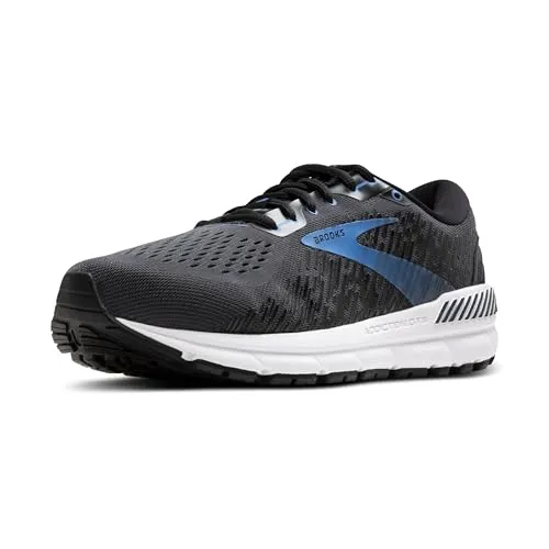 BROOKS Herren Addiction GTS 15 Sneaker, Tusche/Schwarz/Blau, 43 EU - Laufschuhe mit GuideRails-Technologie für hervorragenden Support und einzigartiger Vorfußkonstruktion für optimalen Tragekomfort.