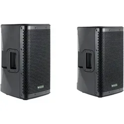 Pronomic C-208 MA Stereo Set - Aktive 2-Wege Boxen mit 800 Watt - Lautsprecherboxen mit Verstärker, kraftvoller Klang dank 8" Woofer und Bluetooth-Funktion für kabellosen Musikgenuss.