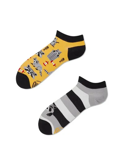 Many Mornings Sneakersocken Many Mornings Sneaker Raccoon Bandit (1 Paar, 1-Paar, 1 Paar) immer ein dismatching Paar