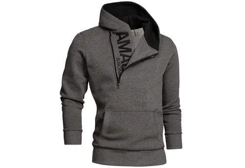 Amaci&Sons Kapuzenpullover HUNTSVILLE - Herren Hoodie Zipper Pullover - Hochwertiger Hoodie aus 65% Baumwolle, ideal für lässige Looks und Komfort. Perfekt für Freizeit und Sport!