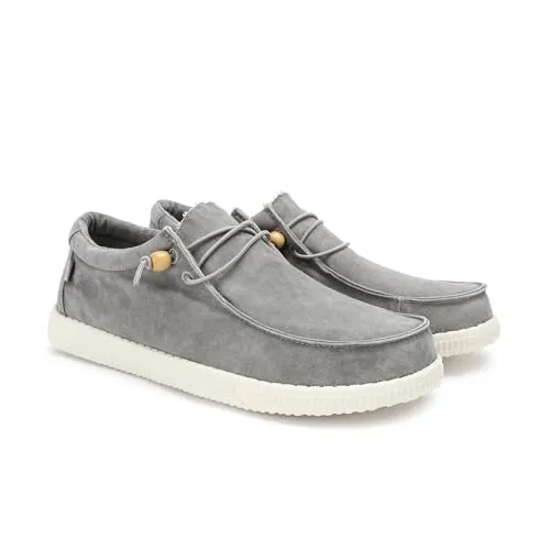 WALK IN PITAS WP150 WALLABI Washed Herren Mokassins - Slipper & Mokassins für Herren, ultraleicht mit atmungsaktiver Comfort Insole für höchsten Tragekomfort und lässigen Used-Look.
