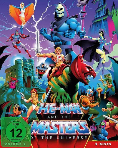 He-Man and the Masters of the Universe (1983) Vol. 2 - 5 Blu-rays - Actionreiche Abenteuer mit He-Man, ideal für Fans der 80er Jahre und perfekt für Filmabende!