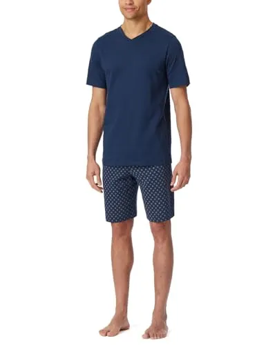 Shorty "Casual Essentials" V-Ausschnitt, Gr. 54, 801-admiral - Homewear, lässige Passform und hochwertiges Material für perfekten Schlafkomfort.