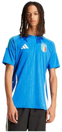 adidas Herren Heimtrikot Italien EM2024 - Blau, Größe S (44/46) - Stylisches Fußballtrikot in Blau für Fans der italienischen Nationalmannschaft. Aus 100% Polyester, atmungsaktiv und pflegeleicht. Ideal für Sport und Freizeit!