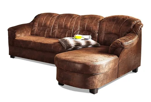 Home affaire Ecksofa Budapest zeitlos & elegant, bequeme Armlehnen, L-Form, wahlweise mit Bettfunktion, mit Recamiere oder Ottomane