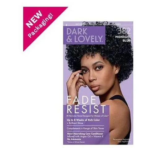 - CONTRAER - Haarmaske Dark and Lovely Soft Sheen-Midnight Blue 382 Rich Conditioning Color