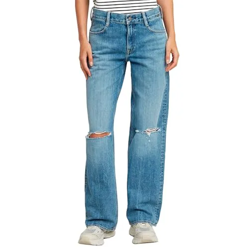 G-STAR Damen Judee Loose Low Waist Jeans - Faded False Bay Destroyed, 32W/34L - Stylische Low Waist Jeans mit perfekter Passform und robusten Details. Ideal für lässige Outfits und den täglichen Gebrauch.