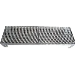 Stahltreppe Außentreppe Freistehend 1 Stufe 100 cm Breite - Robuste und stabile freistehende Metalltreppe, ideal für den Außenbereich. Wetterbeständig und aus feuerverzinktem Stahl gefertigt, bietet sie Sicherheit und Langlebigkeit. Einfache Montage auf dem Boden.