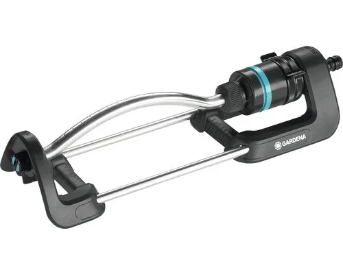 Gardena Ecoline Viereckregner - Effizienter Rasensprenger für Flächen von 90 bis 220 m², flexibel einstellbar von 7 bis 17 m, nachhaltig produziert und mit elegantem Design