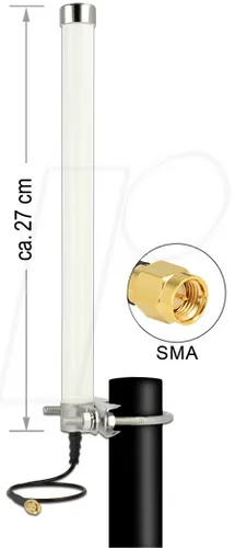 DELOCK 12433 - Antenne LTE SMA Stecker - WLAN-Zubehör für vielseitige Nutzung: Diese Antenne bietet hervorragende LTE, GSM und UMTS Abdeckung mit einem Antennengewinn von bis zu 6,5 dBi und ist ideal für Innen- und Außenbereich.
