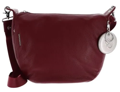 MANDARINA DUCK Mellow Leather Crossover Umhängetasche Grape - Elegante Umhängetasche für Damen aus 100% Rindsleder, verstellbarer Trageriemen, ideal für Freizeit und stilvolle Auftritte.