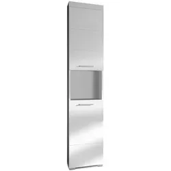 Mid.you Hochschrank Trendteam Amanda, Weiß - Bad-Hochschrank mit 2 Türen, höhenverstellbaren Einlegeböden und elegantem Design, ideal für die übersichtliche Aufbewahrung Ihrer Beauty-Produkte.