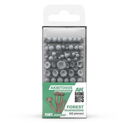 AK Interactive AKBIT0005 - Basing Bits - Forest Mushrooms (62) - Neu