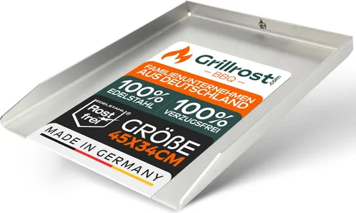 Edelstahl Grillplatte - Plancha 45 x 30cm für Napoleon Freestyle und Rogue - Grillplatten für Napoleon Freestyle 365, 425, Rogue 425 und 525. Hochwertiger Edelstahl für extreme Langlebigkeit und einfaches Reinigen - ideal für perfekte Spiegeleier, Pfannkuchen und mehr!