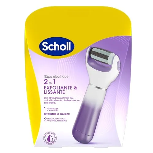 Scholl Velvet Smooth - Express Pedi elektrischer Hornhautextraktor - Bimssteine für die Fußpflege, entfernt mühelos harte Haut und Schwielen mit austauschbaren Diamantkristallwalzen für sofortige Ergebnisse.