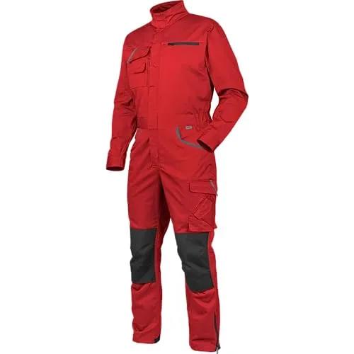 WÜRTH MODYF Overall Stretch X - professioneller Arbeitsoverall für Herren - Overall mit Knieschutztaschen - in der Größe 5XL in Rot