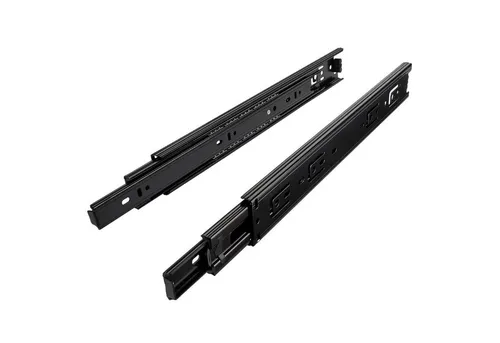 SO-TECH® Auszug Vollauszug 45 kg 250 - 750 mm KV3-45-H45-NF schwarz (2 St), KV3-45-H45-L450-NF schwarz 450 mm (eingeschoben)