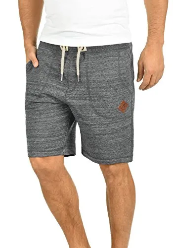 Solid SDAris Herren Sweatshorts - Bequeme Jogginghose in Grey Melange - Herren-Shorts aus weichem Sweat-Material mit Fleece-Innenseite, ideal für Sport oder entspannte Tage. Nachhaltig produziert mit recycelten Materialien.