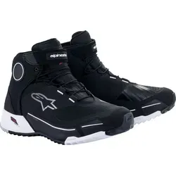 Alpinestars CR-X Drystar Motorradschuhe, schwarz-weiß, Größe 43 - Motorradstiefel mit Drystar®-Membran für effektiven Wetterschutz und hervorragendem Tragekomfort durch EVA-Zwischensohle.