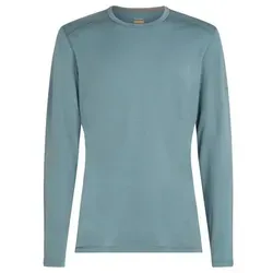 Icebreaker Men Merino 200 Oasis LS Crewe Blue Ash (M) - Funktionsunterwäsche - Vielseitiges Merino-Langarmshirt für ganzjährigen Komfort, atmungsaktiv und geruchsabweisend, ideal für Outdoor-Aktivitäten und tägliches Layering.