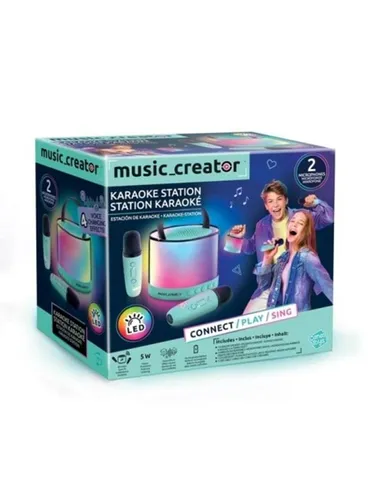 CANALTOYS INF044 MINI KARAOKE STATION - Bluetooth Karaoke Lautsprecher - All-in-One Karaoke-System mit Bluetooth-Funktion für kabellosen Musikgenuss und Spaß bei jeder Party!