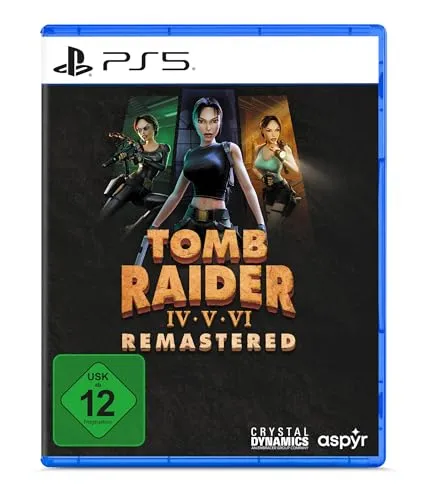 Tomb Raider 4-6 Remastered für Playstation 5 - Lieferbar am 23.10.25 - Action & Abenteuer, erlebe die legendären Abenteuer von Lara Croft in neuem Glanz auf der PS5, USK ab 12 Jahren, ideal für Fans der Serie.