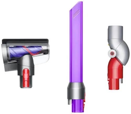 Dyson Erweitertes Reinigungsset 3-teilig - Zubehör für die Tiefenreinigung von Matratzen und Polstermöbeln, inklusive Haardüse, LED-Fugendüse und Flex-Adapter für zusätzliche Reichweite.