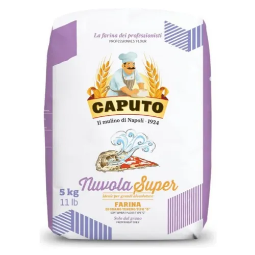 Nuvola Super 5kg Pizzamehl - Caputo - Mehl für authentische Pizza, mit hoher Wasseraufnahme für perfektes Teigvolumen und Geschmack.