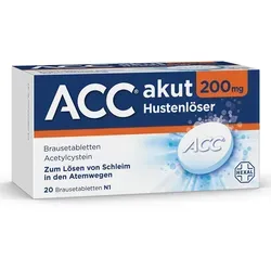 ACC Akut 200 mg Hustenlöser Brausetabletten - Arzneimittel zur Schleimlösung bei Atemwegserkrankungen, erleichtert das Abhusten zähen Schleims und sorgt für schnelle Linderung.