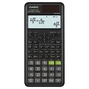 CASIO FX-87DE Plus-2 - Wissenschaftlicher Taschenrechner schwarz, 502 Funktionen und energiesparend mit natürlichem Display für komplexe Berechnungen