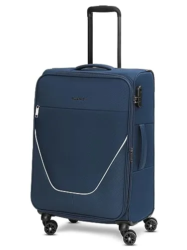 Stratic Weichgepäck-Trolley taska, 4 Rollen - Koffer mit 4 Rollen aus strapazierfähigem Polyester, integriertes Zahlenschloss und erweiterbar um 3 cm für zusätzlichen Stauraum - ideal für Ihre nächste Reise.