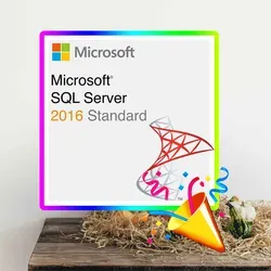 Microsoft SQL Server 2016 Standard 2 Core | Zertifiziert | ESD - Datenbank-Software für Unternehmen, bietet umfassendes Datenbankmanagement, hohe Verfügbarkeit und nahtlose Integration in die Microsoft-Cloud-Plattform Azure.