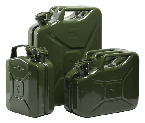 Valpro Kraftstoffkanister 20l Stahl Oliv - F2200 - Robuster 20l Kanister aus Stahl in Oliv, ideal für sicheres Lagern und Transportieren von Kraftstoffen.
