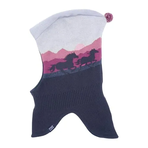 MAXIMO Schlupfmütze Baumwolle mit Bommel blau 53 - Stylische gestrickte Schlupfmütze aus 100% Baumwolle, gefüttert für zusätzlichen Komfort. Ideal für kalte Tage und in Größe 53 erhältlich.