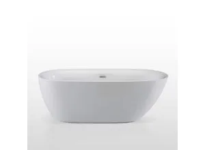 SYDNEY Badewanne - Designer Badewanne für stilvolle Badezimmer, doppelwandiges Acryl für hohe Qualität und Füllmenge von 252L, inkl. Ab- und Überlaufgarnitur.