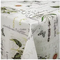 DecoHomeTextil Wachstischdecke Gartentischdecke eckig 130 cm x 220 cm - Praktische Wachstischdecke in eckiger Form 130 x 220 cm, ideal für Garten und Balkon. Leicht zu reinigen und robust, perfekt für entspannte Stunden im Freien.