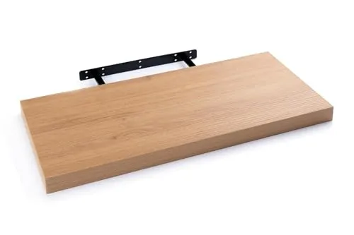 Home4You Wandboard - 60 x 23,5 cm - Wildeichedekor - Elegantes Wandregal in Wildeichedekor: Ideal für eine stilvolle Präsentation von Deko und Büchern. Robuste MDF- und PVC-Konstruktion sorgt für Langlebigkeit. Platzsparende Montage an der Wand schafft zusätzlichen Stauraum.