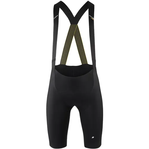 Assos Herren Equipe R 2/3 S11 Bib kurz (Größe XXL, schwarz) - Kurze Fahrrad-Bib mit wasserabweisenden Eigenschaften für optimalen Komfort und Bewegungsfreiheit auf Rennradtouren in der Übergangszeit. Ideal für anspruchsvolle Fahrer!