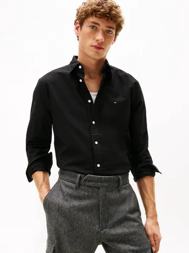 Tommy Hilfiger Langarmhemd "Solid Heritage Oxford RF Shirt", Herren - Herren-Freizeithemd aus 100% Baumwolle, ideal für lässige Looks. Der leichte Webstoff sorgt für hohen Tragekomfort und Stil.