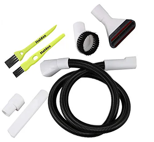 Italdos Düsenset und Saugschlauch kompatibel für Vorwerk Kobold VK 140 VK150 VK200 VK220 Staubsauger, 5-teiliges Set inkl. Fugen- und Polsterdüse, Möbelpinsel, Adapter und Schlauch