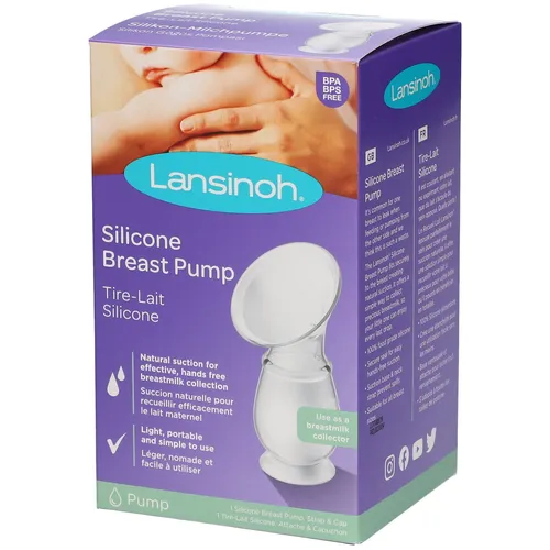LANSINOH Silikon-Milchpumpe - Effektiver Muttermilchauffänger - Brustpumpen: Die LANSINOH Silikon-Milchpumpe ermöglicht eine sanfte und effiziente Milchgewinnung, perfekt für unterwegs und einfach zu reinigen.