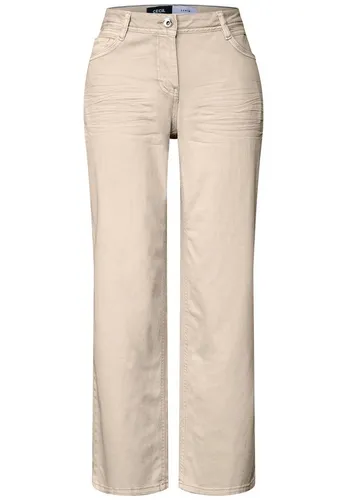 CECIL Damen B378903 Wide Leg Jeans, Jute beige, 31W x 28L - Stylische Wide Leg Jeans im Loose Fit mit High Waist, aus bequemem Baumwollmix mit Stretch – perfekt für lässige Outfits!