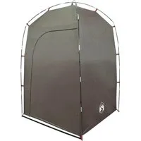 vidaXL Wasserfestes Duschzelt Braun - Zelt für Camping und Outdoor, bietet einen privaten Bereich für Dusche oder Toilette, wasserdicht und schnell auf- und abbaufähig dank flexibler Stangen.