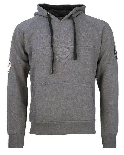 Kapuzenpullover TOP GUN "Simulator TG20191025" für Herren - Herren-Sweatshirt mit einzigartigem Top Gun Stil, weich gefüttert, mit charakteristischen Patches und Logo-Print. Ideal für Komfort und eine perfekte Passform.