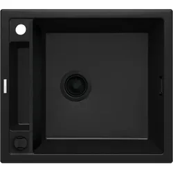 Einzelbecken-Magnetwaschbecken aus Granit - Elegantes Einzelbecken-Magnetwaschbecken aus Granit, robust und pflegeleicht, ideal für moderne Küchen. Perfekte Kombination aus Funktionalität und Stil.
