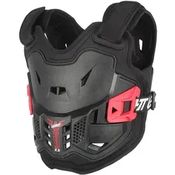 Leatt 2.5 Pro Kinder Brustpanzer, schwarz-rot - Protektoren für Kinder, bietet optimalen Schutz mit HDPE Hartschale und EN14021 Zertifizierung für höchste Sicherheit beim Sport.