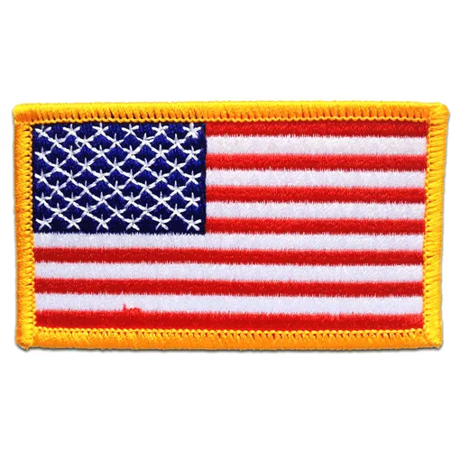 Aufnäher / Bügelbild - USA ARMY Flagge Fahne - weiß - 7,5 x 4,7 cm