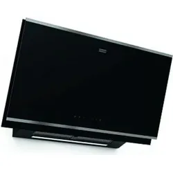 Franke Mythos Pro 907 FM IX Matt Kopffreihaube 90 cm Schwarz Edelstahl - Elegante Kopffreihaube in Schwarz mit Touchbedienung und energieeffizientem LED Licht, perfekt für moderne Küchen.