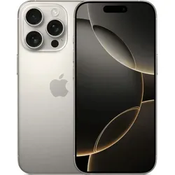 Apple iPhone 16 Pro 5G 256GB - Neu im Natural Titanium - Handys & Smartphones mit 6,3 Zoll Display, 48 MP Kamera und Dual-SIM – das leistungsstarke iPhone 16 Pro für höchste Ansprüche.