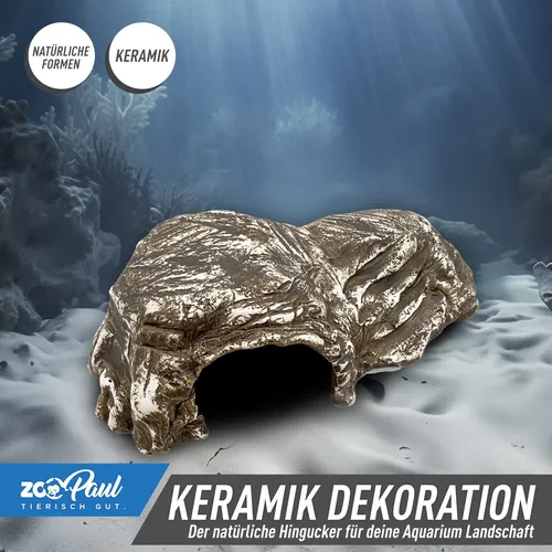 ⛰️ Terrarium Aquarium Keramik Deko Dekoration ZooPaul Höhle Stein Optik Versteck